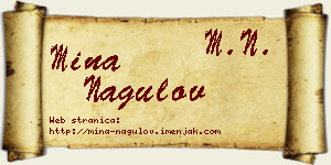 Mina Nagulov vizit kartica